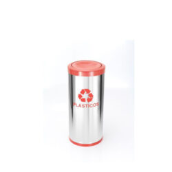 lixeira-para-coleta-seletiva-50-litros-em-inox-com-tampa-meia-esfera-plastica lixeira-para-coleta-seletiva-50-litros-em-inox-com-tampa-meia-esfera-plastica