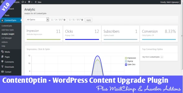 ContentOptin – WordPress Content Upgrade Plugin