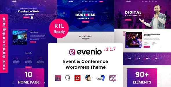 Evenio – Event Conference WordPress Theme